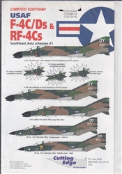 CUTTING EDGE 1/32 USAF F-4C/DS & RF-4CS SOUTHEAST ASIA SCHEMES #1