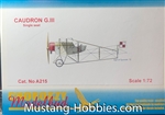 Choroszy Modelbud 1/72 Caudron G.III Single seat