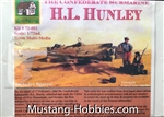 COTTAGE INDUSTRY MODELS 1/72 THE CONFEDERATE SUBMARINE H.L. HUNLEY