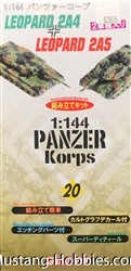 Dragon 1/144 Panzer Korps Leopard 2A4 + Leopard 2A5