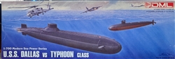 DRAGON 1/700 U.S.S. Dallas vs Typhoon Class