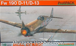 EDUARD 1/48 WWII Fw190D11/13 German Fighter (Profi-Pack Plastic Kit)