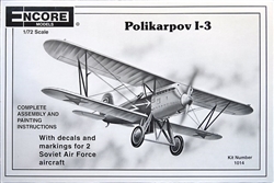 ENCORE MODELS 1/72 Polikarpov I-3