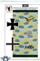 Eagle Strike Productions 1/48 GERMAN LOZENGE CAMOUFLAGE 4 COLOR LOWER  PATTERN