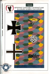Eagle Strike Productions 1/72 GERMAN LOZENGE CAMOUFLAGE 5 COLOR UNDER PATTERN