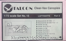 FALCON 1/72 Clear-Vax Canopies LUFTWAFFE PART 3