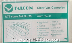 FALCON 1/72 Clear-Vax Canopies ITALY PART 2