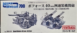 FINE MOLDS 1/700US Navy Bofors 40mm Autocannon Four Mount