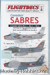 FLIGHTDECS 1/48 CANADIAN SABRES MK.2 MK.4 MK.6