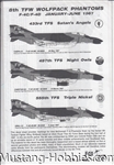 FOX ONE DECALS 1/48 8TH TFW WOLFPACK PHANTOMS F-4C/F-4D JANUARY-JUNE 1967