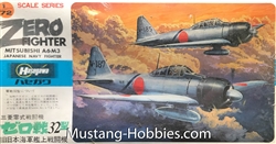HASEGAWA 1/72 Zero Fighter Mitsubishi A6M3 Japanese Navy Fighter
