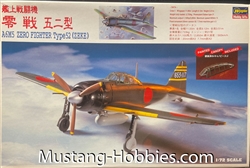HASEGAWA 1/72 A6M5 ZERO FIGHTER TYPE 52 (ZEKE) (painted canopy included)