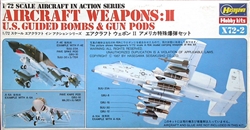 HASEGAWA 1/72 Aircraft in Action Series Weapons Set II US Guided Bombs & Gun Pods
