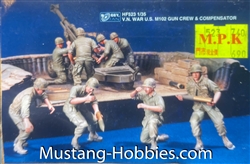 HOBBY FAN 1/35 M102 U.S. Gun Crew & Compeasator