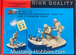 HOBBY FAN 1/35 Ranger Reconnaissance Team OIF ISAF w/ Robot