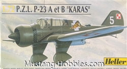 HELLER 1/72 P.Z.L. P-23 A et B "Karas"