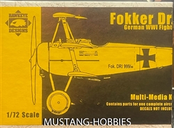 HAWKEYE DESIGN 1/72 Fokker Dr.I