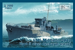 IBG MODELS 1/700 HMS Middleton 1943 Hunt II Class Destroyer Escort