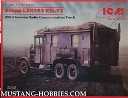 ICM 1/35 Krupp L3H163 Kfz.72 WWII German Radio Communication Truck