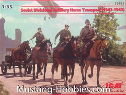 ICM 1/35 SOVIET DIVISIONAL ARTILLERY HORSE TRANSPORT (1943-1945)