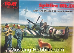 ICM 1/48 Spitfire Mk.IX with RAF pilots & Ground Personal