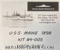 IRON SHIPWRIGHT  1/350 U.S.S MAINE 1898