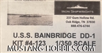 IRON SHIPWRIGHT  1/350 U.S.S. BAINBRIDGE DD-1
