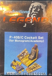 LEGEND PRODUCTION 1/48 P-40B/C Cockpit set FOR MONOGRAM/ACADEMY