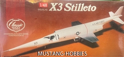 Lindberg 1/48 X-3 Stilleto Classic Replica Series