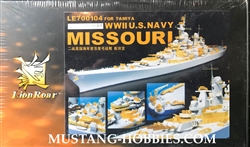 Lion ROAR 1/700 WWII US Missouri Photo Etched Parts & Barrel Set (for Tamiya)
