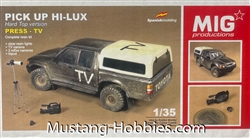 MIG PRODUCTIONS 1/35 Modern Pick Up HI-LUX with Hard Top (TV- PRESS)