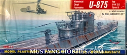 MIRAGE 1/400 German submarine U-875 U-IX D2 Turm II + Fa 330 "BACHSTELZE"