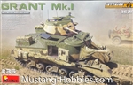 MINIART 1/35 WWII M3 Grant Mk 1 Tank w/Full Interior