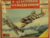 MONOGRAM 1/48 P-47 Thunderbolt & Do 335 Arrow Air Combat Set #1