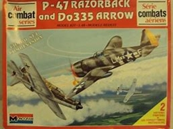 MONOGRAM 1/48 P-47 Thunderbolt & Do 335 Arrow Air Combat Set #1