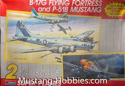MONOGRAM 1/72 B-17G Flying Fortress and P-51B Mustang