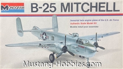 MONOGRAM 1/68 B-25 Mitchell Immortal twin-engine plane of the U.S. Air Force
