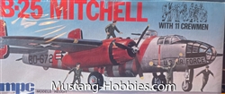 MPC 1/72 B-25 MITCHEL WITH 11 CREWMEN