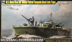 MERIT INTERNATIONAL 1/48 U.S. Navy Elco 80' Motor Patrol Torpedo Boat Late Type