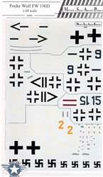 MASP DECALS 1/48 FOCKE WULF Fw-190D