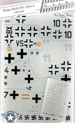 MASP DECALS 1/48 FOCKE WULF Fw-190A-5