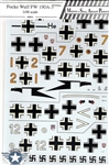 MASP DECALS 1/48 FOCKE WULF Fw-190A-3