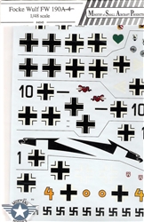 MASP DECALS 1/48 FOCKE WULF Fw-190A-4