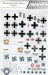 MASP DECALS 1/48 MESSERSCHMITT BF-109G-2