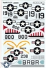MASP DECALS 1/48 REPUBLIC P-47N THUNDERBOLTS