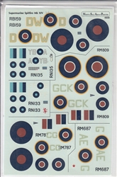 MASP DECALS 1/48 SUPERMARINE SPITFIRE MK.XIV