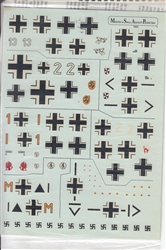MASP DECALS 1/72 MASSERSCHMITT BF 109E BATTLE OF BRITIAN