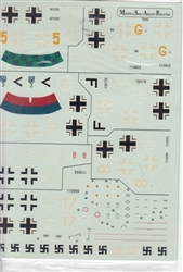 MASP DECALS 1/72 MESSERSCHMITT ME 262