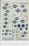 MASP DECALS 1/72P-51 B/C MUSTANG