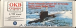 OKB Grigorov 1/700 Soviet submarine project 667 AT Grusha,WATERLINE, (2 per set) (NATO name Yankee Notch)